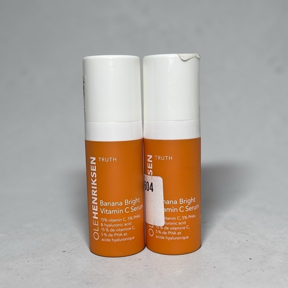 (2) OLEHENRIKSEN Banana Bright 15% Vitamin C Serum Bundle 0.5 Fl.Oz Each